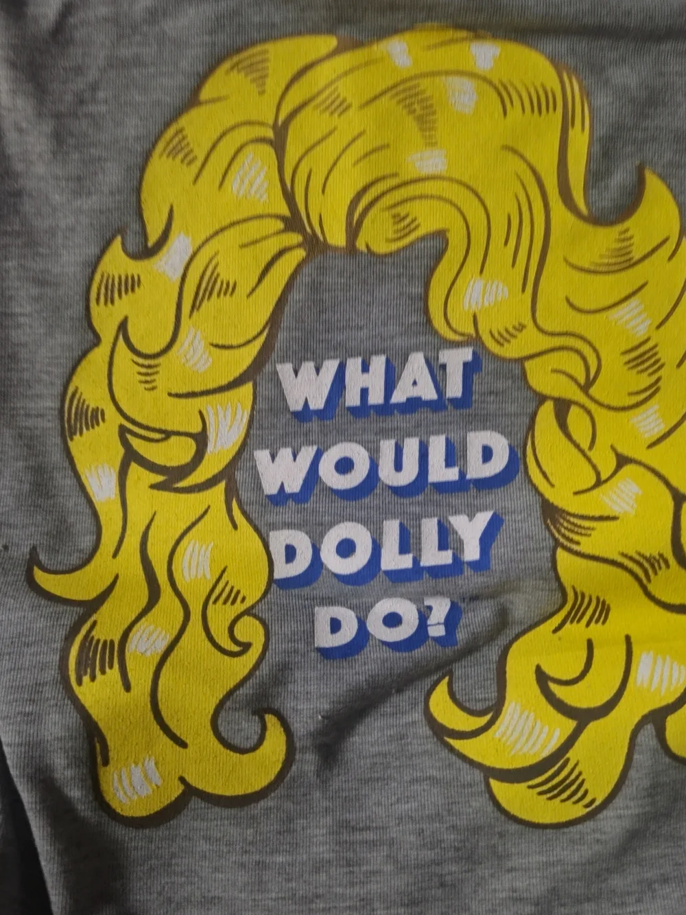 Dogs Doggy Parton Grey Shirt with Graphic 